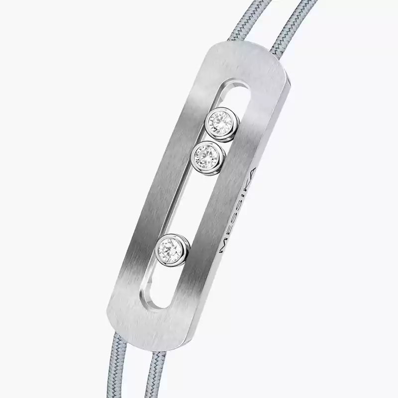 Move Titanium Natural Cord Natural Titanium For Her Diamond Bracelet 10096-TN