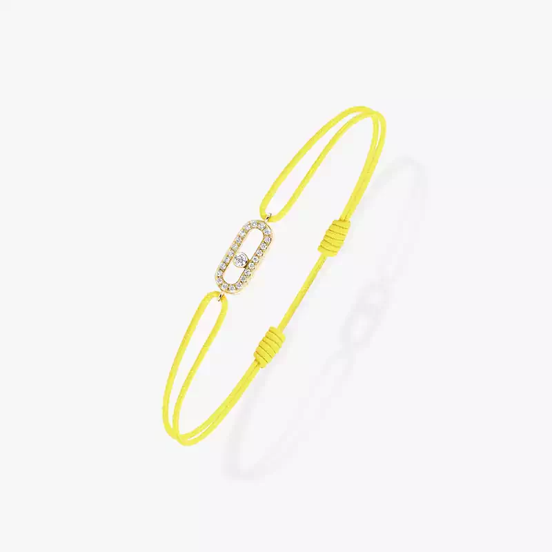 Move Uno Yellow Cord Bracelet Yellow Gold For Her Diamond Bracelet 13288-YG