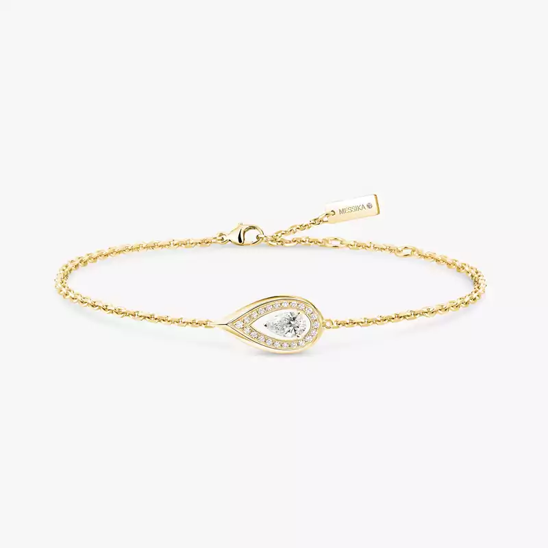 Bracelet Femme Or Jaune Diamant Fiery 0,10ct 14238-YG