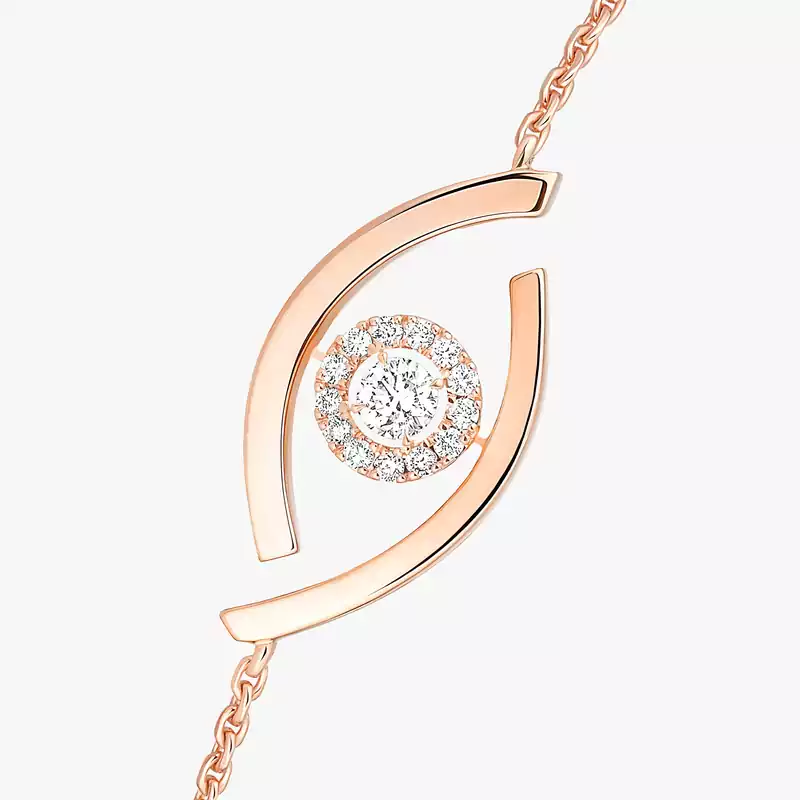 Lucky Eye Pink Gold For Her Diamond Bracelet 10034-PG