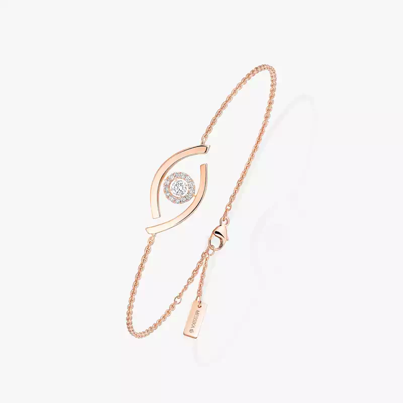 Lucky Eye Pink Gold For Her Diamond Bracelet 10034-PG