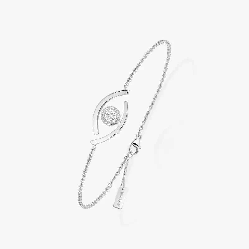 Lucky Eye手链 白金 钻石  她的珍礼 手链 10034-WG