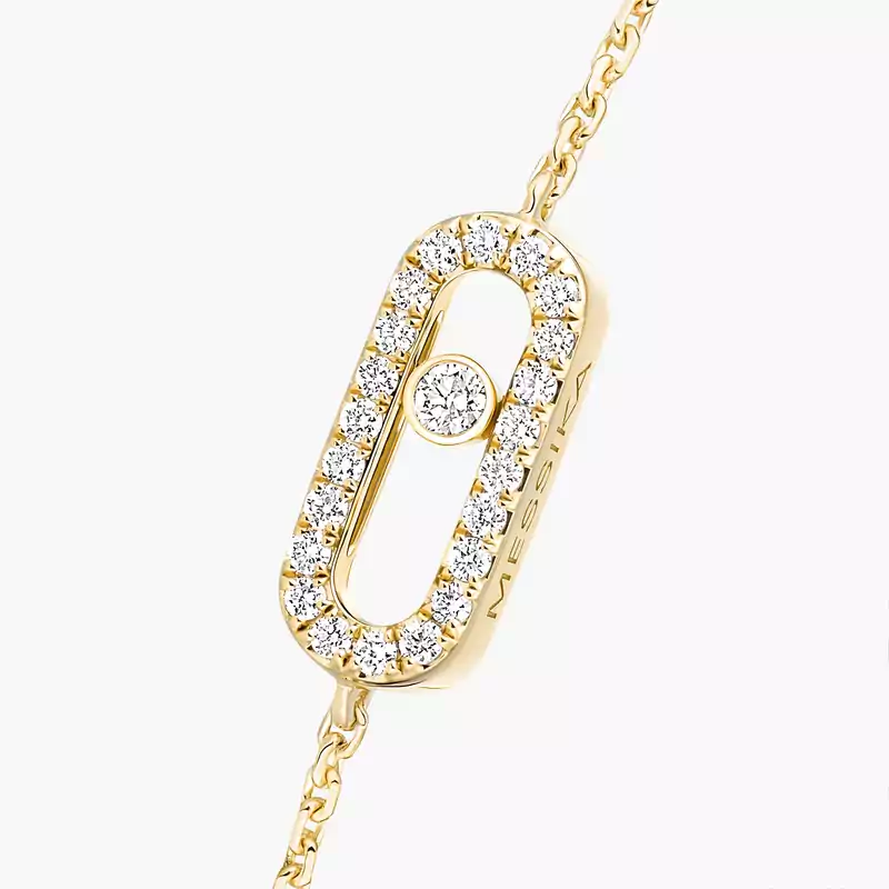 Bracelet Femme Or Jaune Diamant Bracelet Messika CARE(S) Pavé 12075-YG