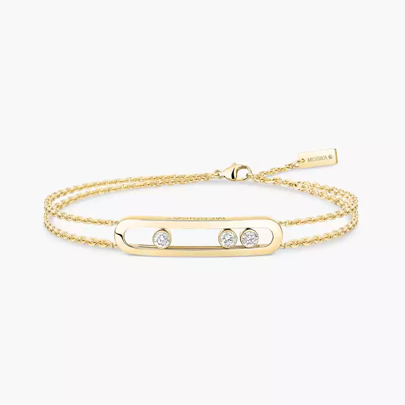 Bracelet Femme Or Jaune Diamant Move Classique 03996-YG