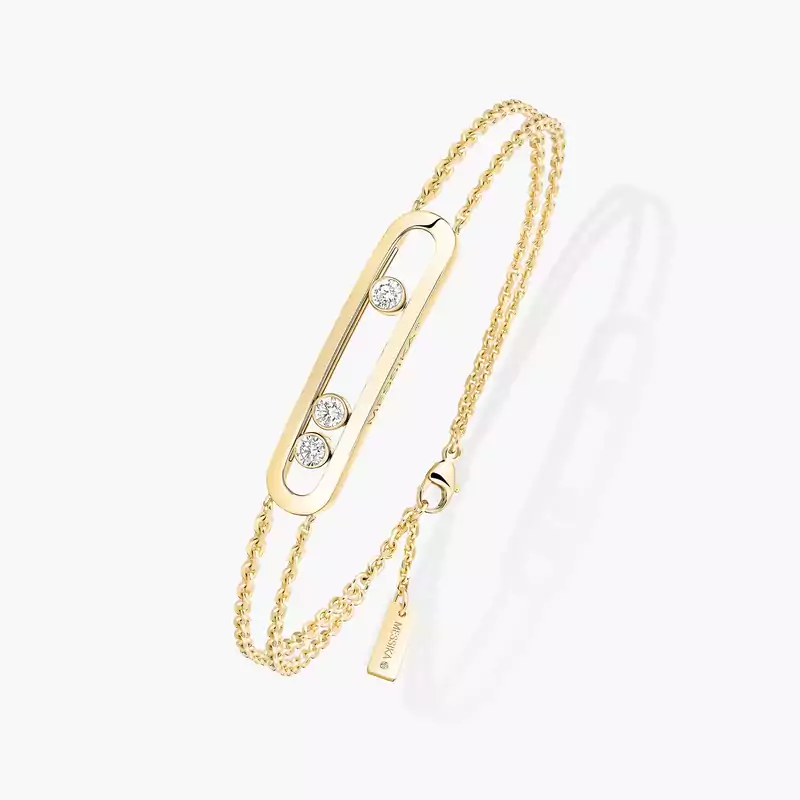 Bracelet Femme Or Jaune Diamant Move Classique 03996-YG