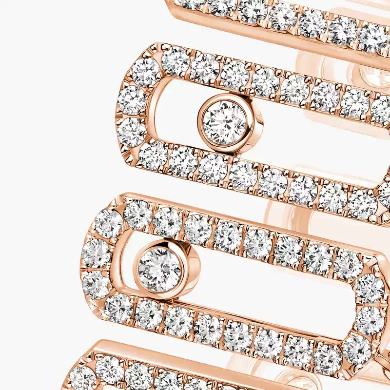 Bracelet Femme Or Rose Diamant Move Iconica Pavé 12977-PG