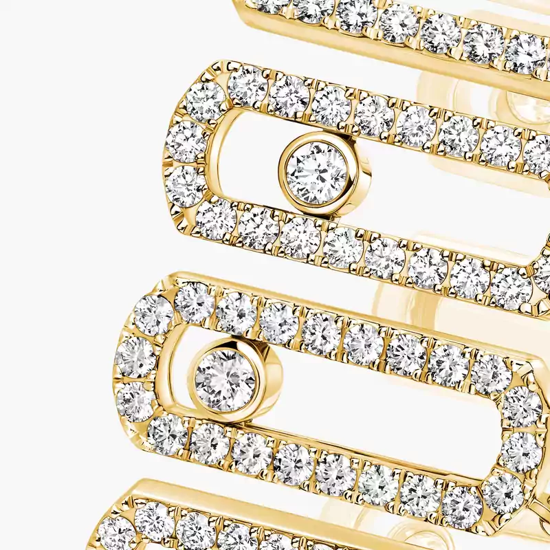 Bracelet Femme Or Jaune Diamant Move Iconica Pavé 12977-YG