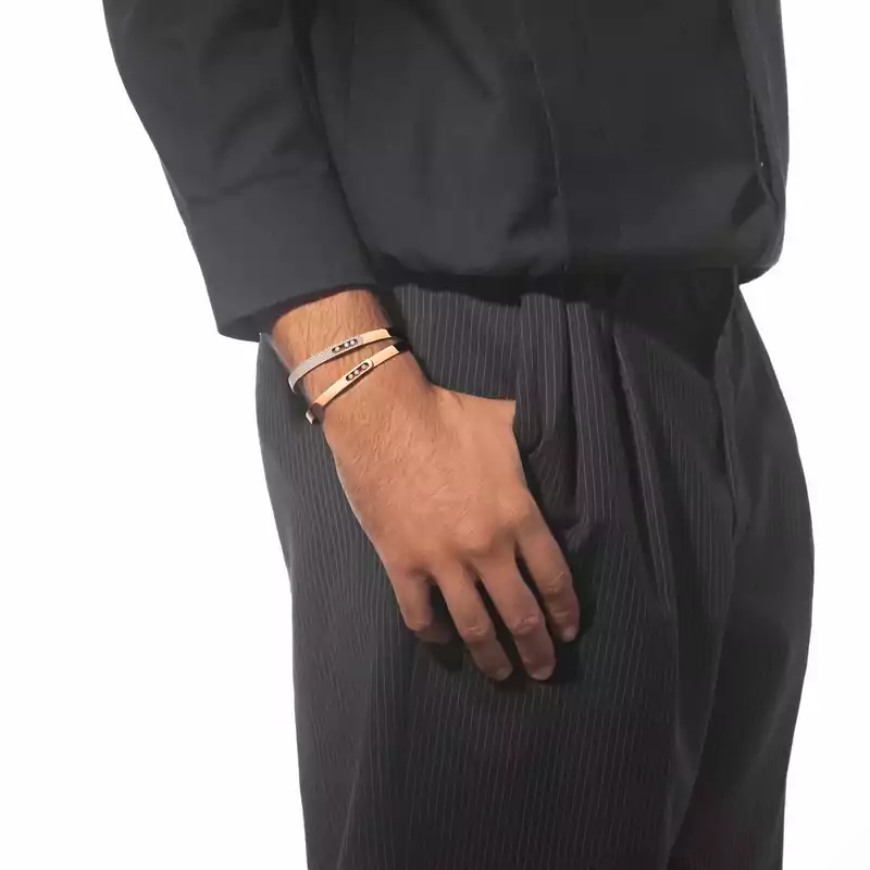 Move Noa Bangle Large Size Pink Gold For Her Diamond Bracelet 13912-PG