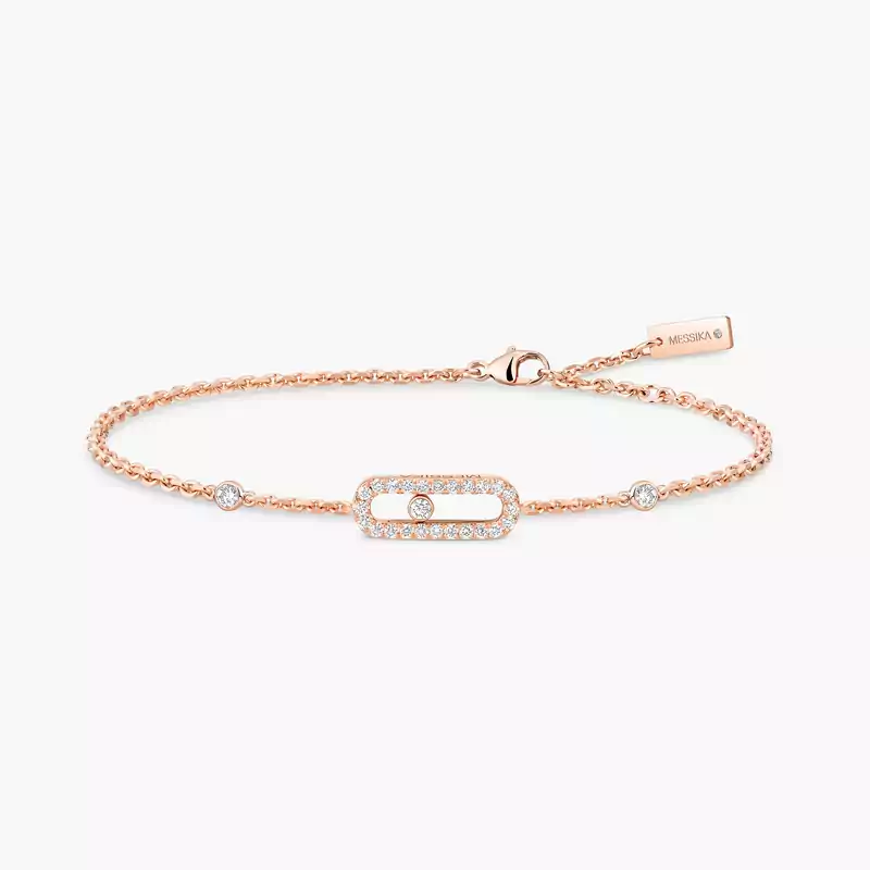 Move Uno Pavé Pink Gold For Her Diamond Bracelet 04706-PG