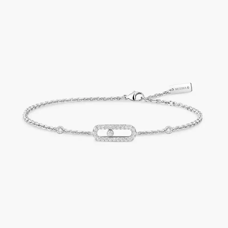 Move Uno Pavé White Gold For Her Diamond Bracelet 04706-WG