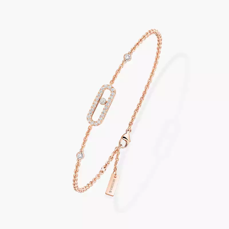 Move Uno Pavé Pink Gold For Her Diamond Bracelet 04706-PG