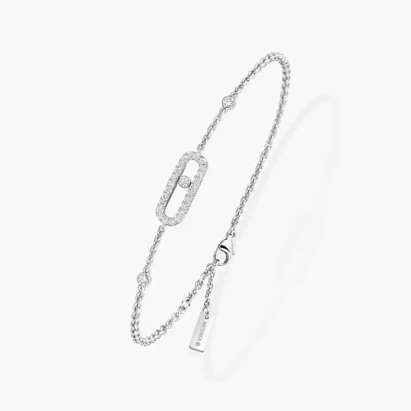 Move Uno Pavé White Gold For Her Diamond Bracelet 04706-WG