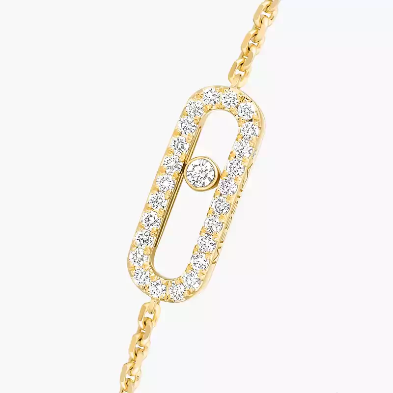Move Uno Pavé Yellow Gold For Her Diamond Bracelet 04706-YG