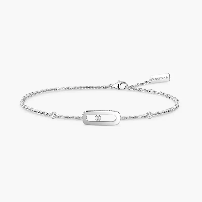 Move Uno Bracelet White Gold For Her Diamond Bracelet 10051-WG