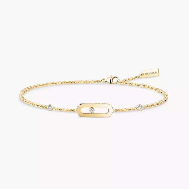 Bracelet Femme Or Jaune Diamant Bracelet Move Uno  10051-YG