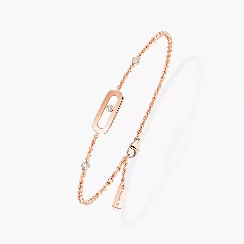 Move Uno Bracelet Pink Gold For Her Diamond Bracelet 10051-PG
