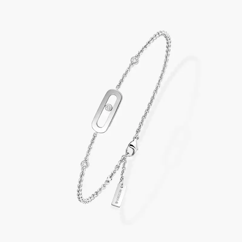 Move Uno Bracelet White Gold For Her Diamond Bracelet 10051-WG
