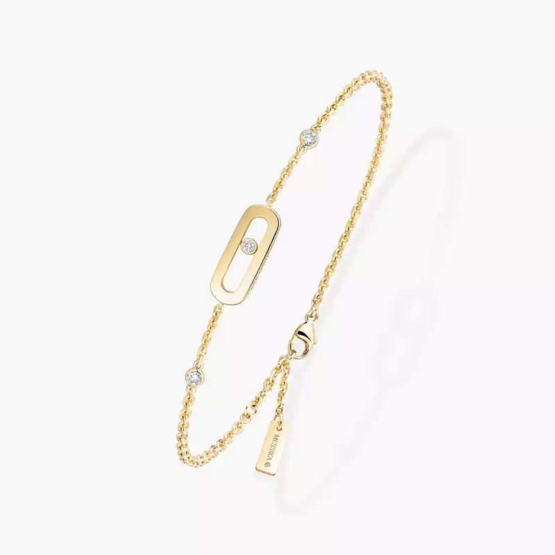 Bracelet Femme Or Jaune Diamant Bracelet Move Uno  10051-YG