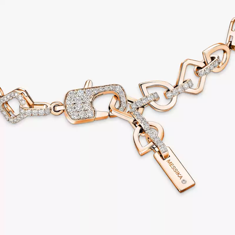 My Twin Rivière Pink Gold For Her Diamond Bracelet 13452-PG