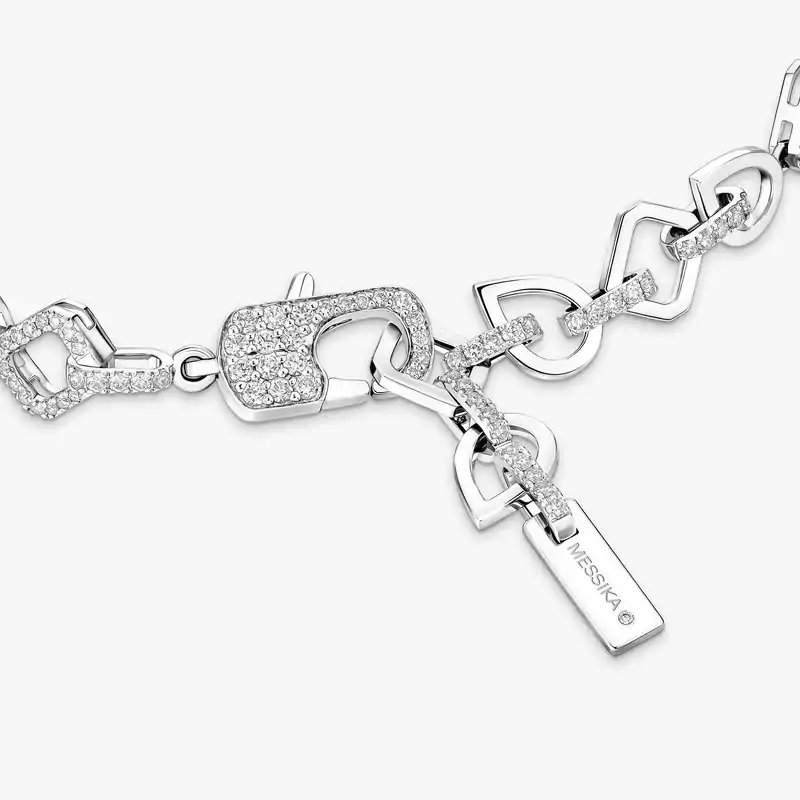 Bracelet Femme Or Blanc Diamant My Twin Rivière 13452-WG