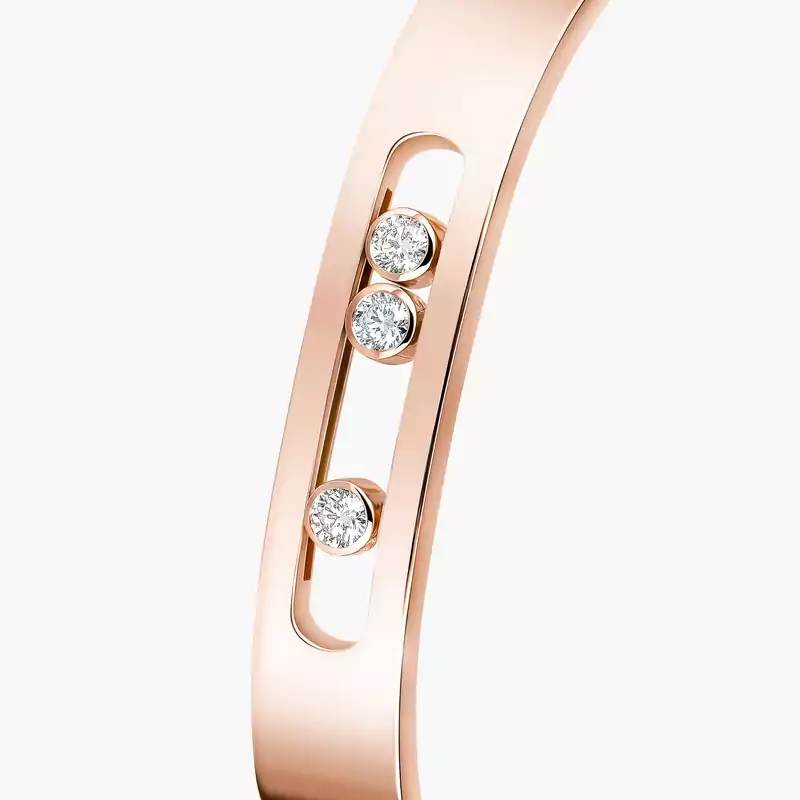 Move Joaillerie Bangle Large Size Pink Gold For Her Diamond Bracelet 13725-PG