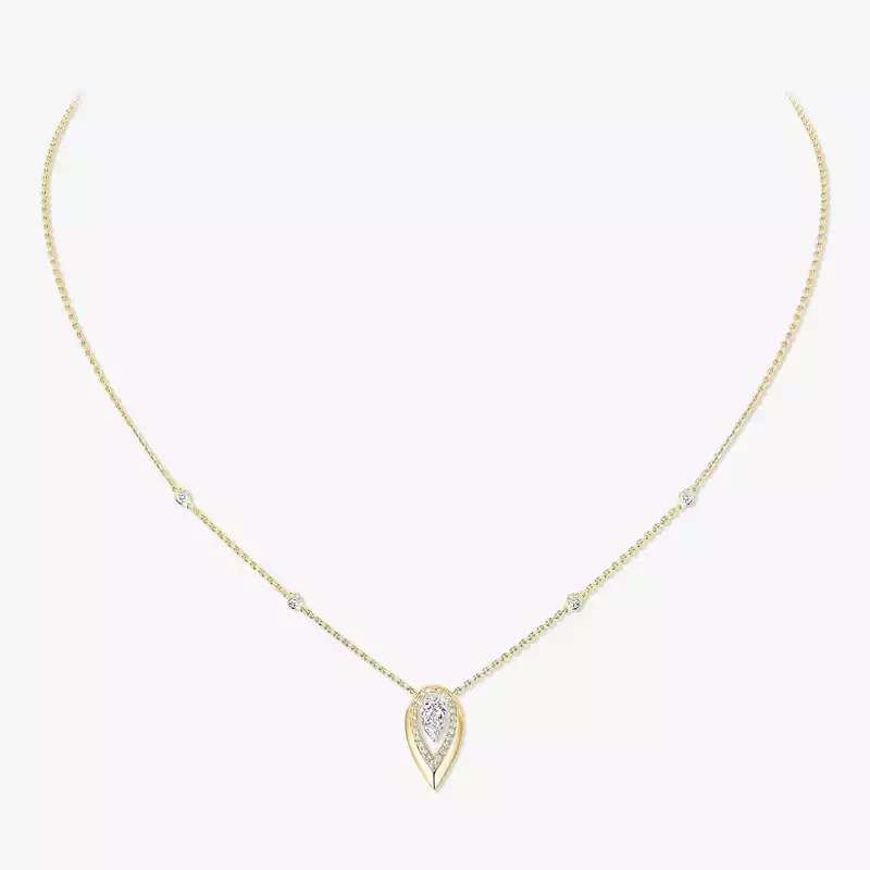 Collier Femme Or Jaune Diamant Fiery 0,40ct 14266-YG