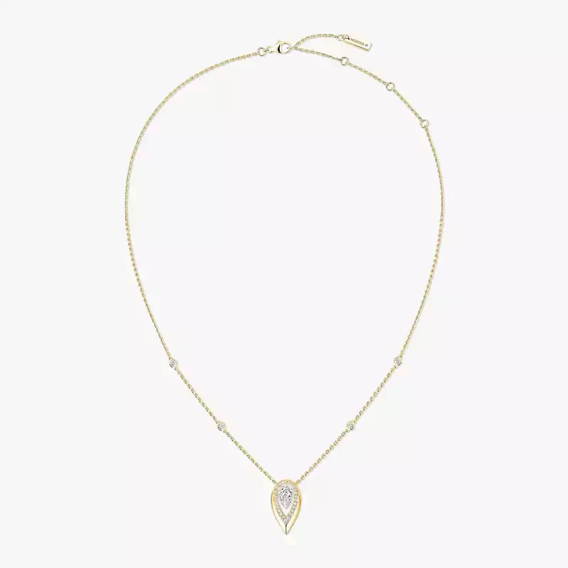 Collier Femme Or Jaune Diamant Fiery 0,40ct 14266-YG