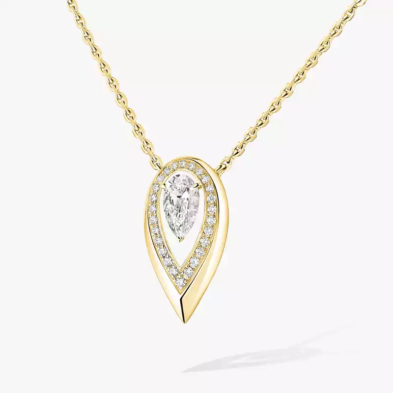 Collier Femme Or Jaune Diamant Fiery 0,40ct 14266-YG