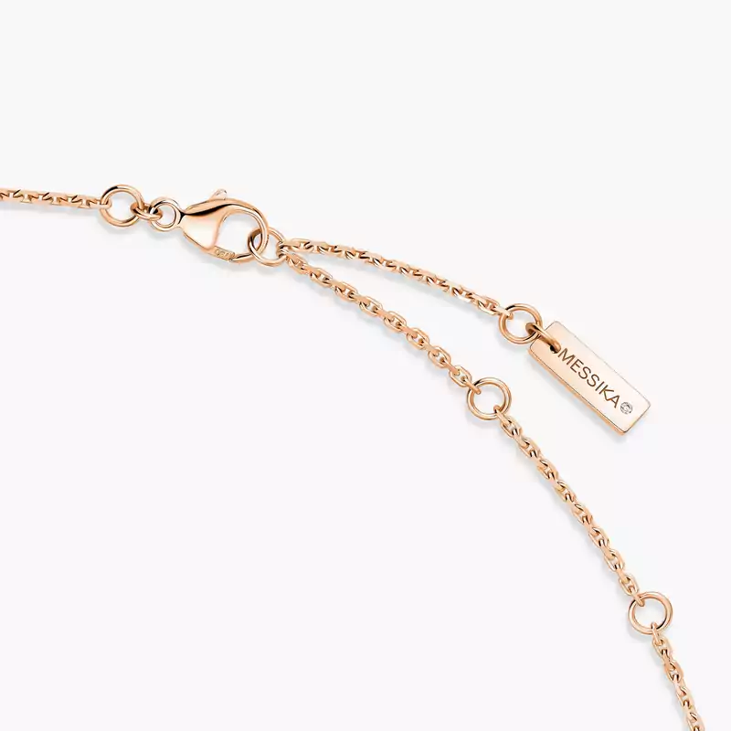 Collier Femme Or Rose Diamant Fiery 0,40ct 14266-PG