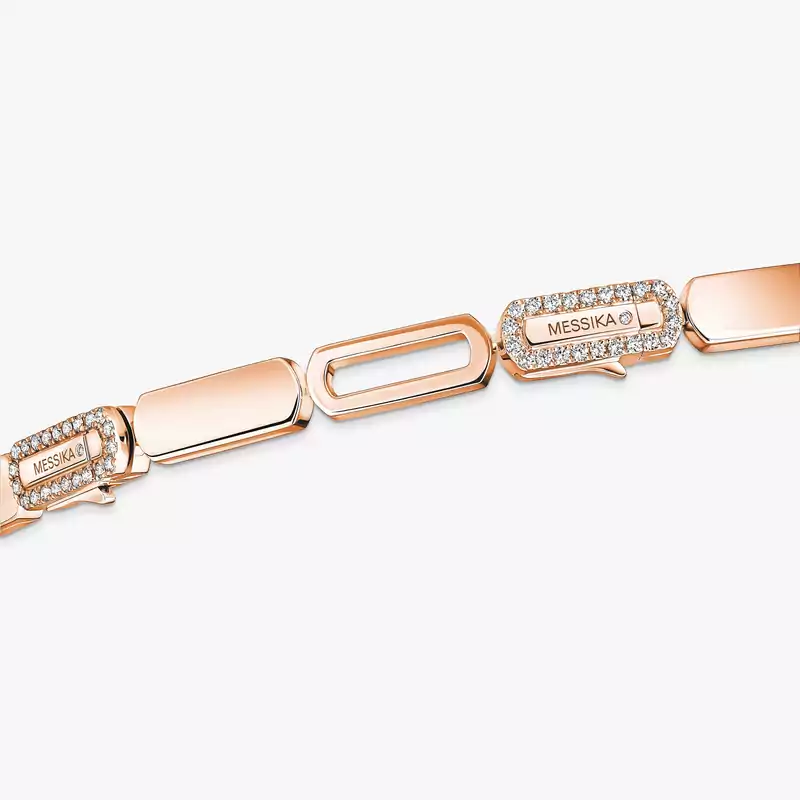 Collar Mujer Oro rosa Diamante Imperial Move Collar Corbata PM 14220-PG