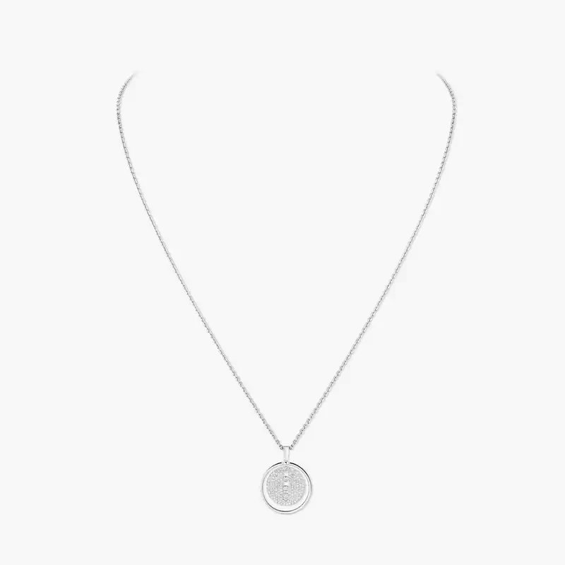 Lucky Move MM Pavé White Gold For Her Diamond Necklace 07395-WG