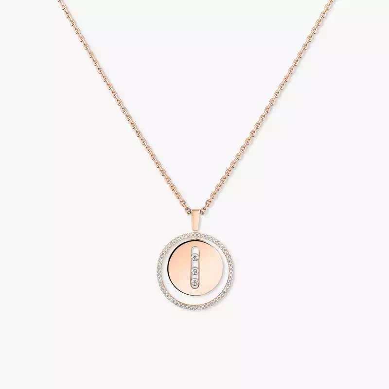 Collier Femme Or Rose Diamant Lucky Move MM 07394-PG