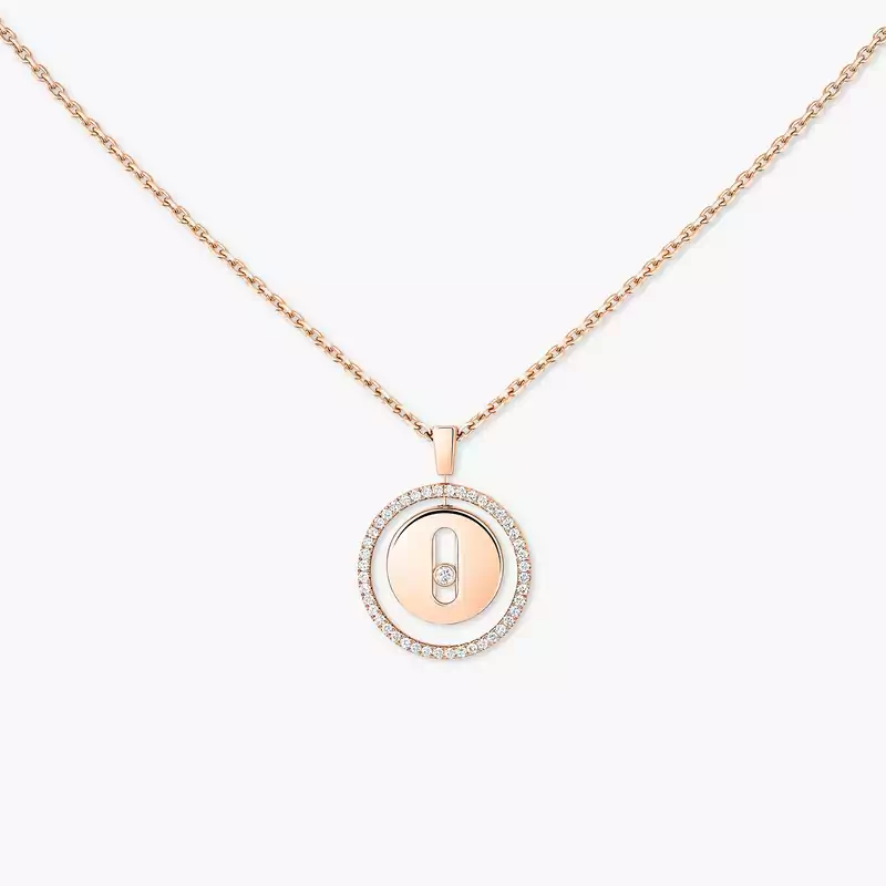 Lucky Move SM Pink Gold For Her Diamond Necklace 07396-PG