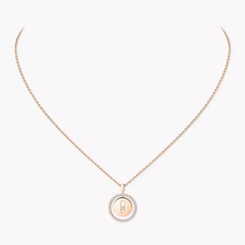Lucky Move SM Pink Gold For Her Diamond Necklace 07396-PG
