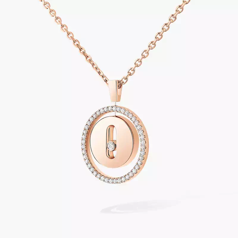 Lucky Move SM Pink Gold For Her Diamond Necklace 07396-PG