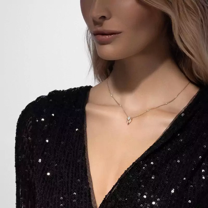 Collar Mujer Oro rosa Diamante Fiery 0,25 ct 13239-PG