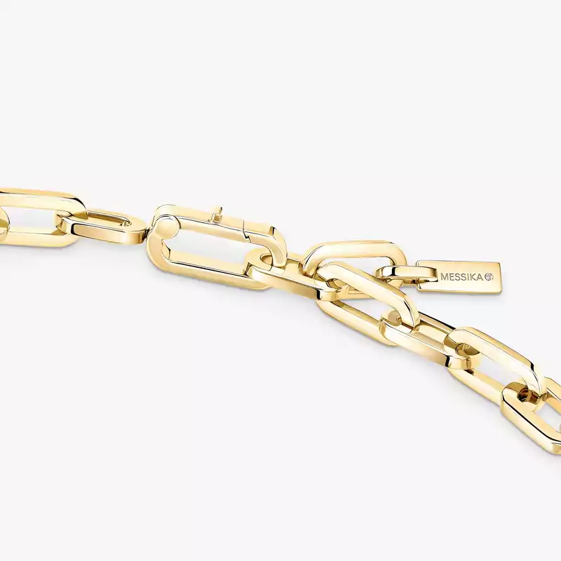 Move Link Pavé Yellow Gold For Her Diamond Necklace 14042-YG