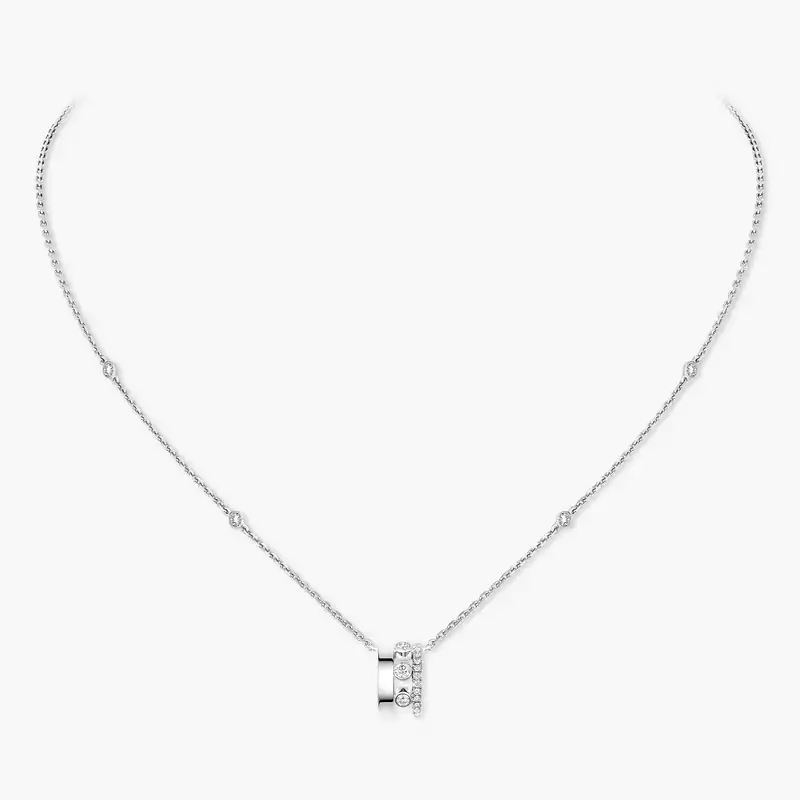 Move Romane Pendant  White Gold For Her Diamond Necklace 07158-WG