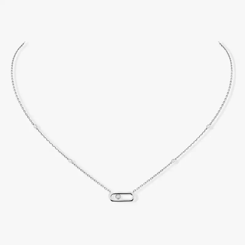 Gold Move Uno White Gold For Her Diamond Necklace 10053-WG