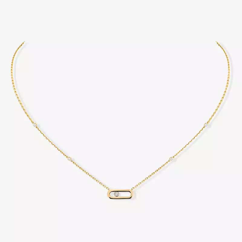 Gold Move Uno Yellow Gold For Her Diamond Necklace 10053-YG