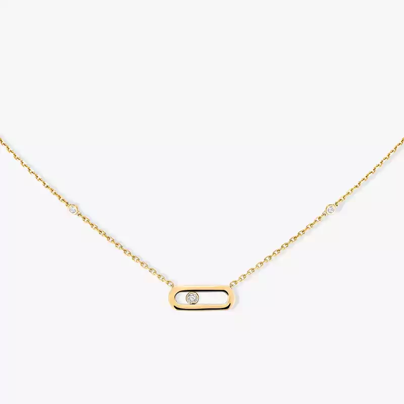 Gold Move Uno Yellow Gold For Her Diamond Necklace 10053-YG