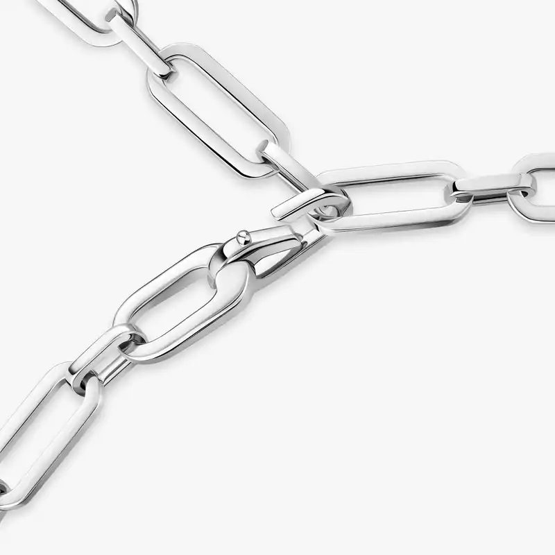 Collier Femme Or Blanc Diamant Collier Move Link 12095-WG