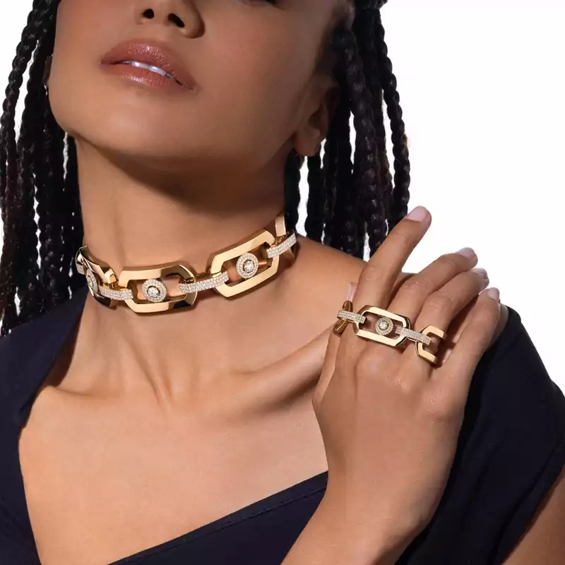 So Move Max Choker Yellow Gold For Her Diamond Necklace 14110-YG