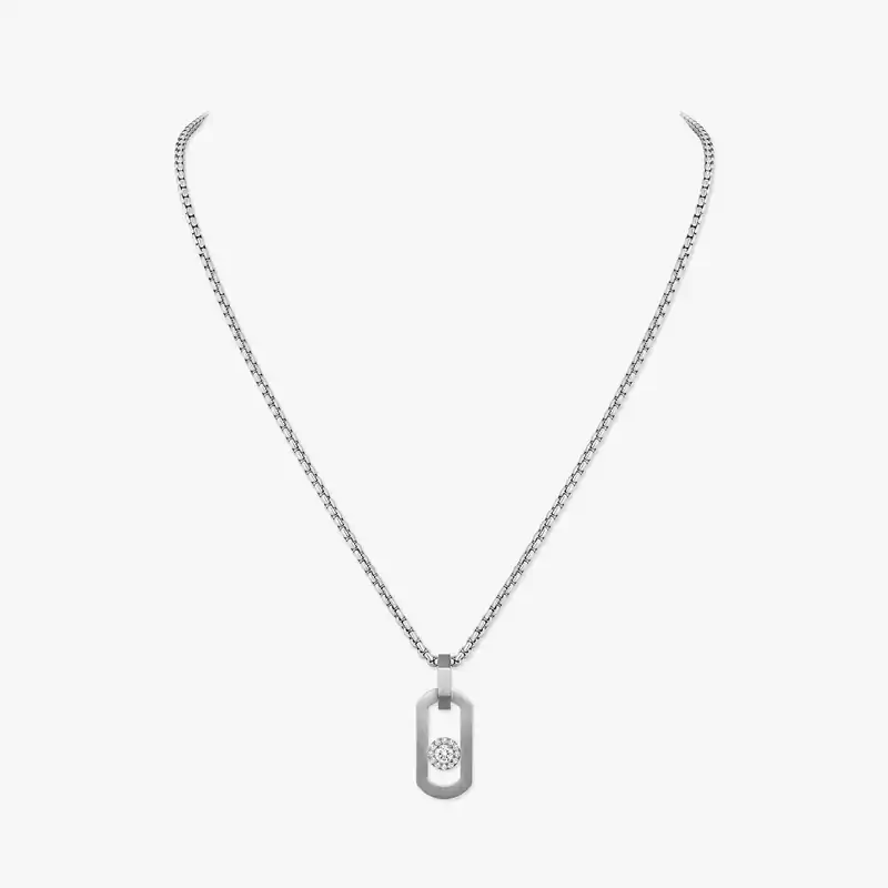 So Move Natural Titanium Pendant Natural Titanium For Him Diamond Necklace 13679-TN