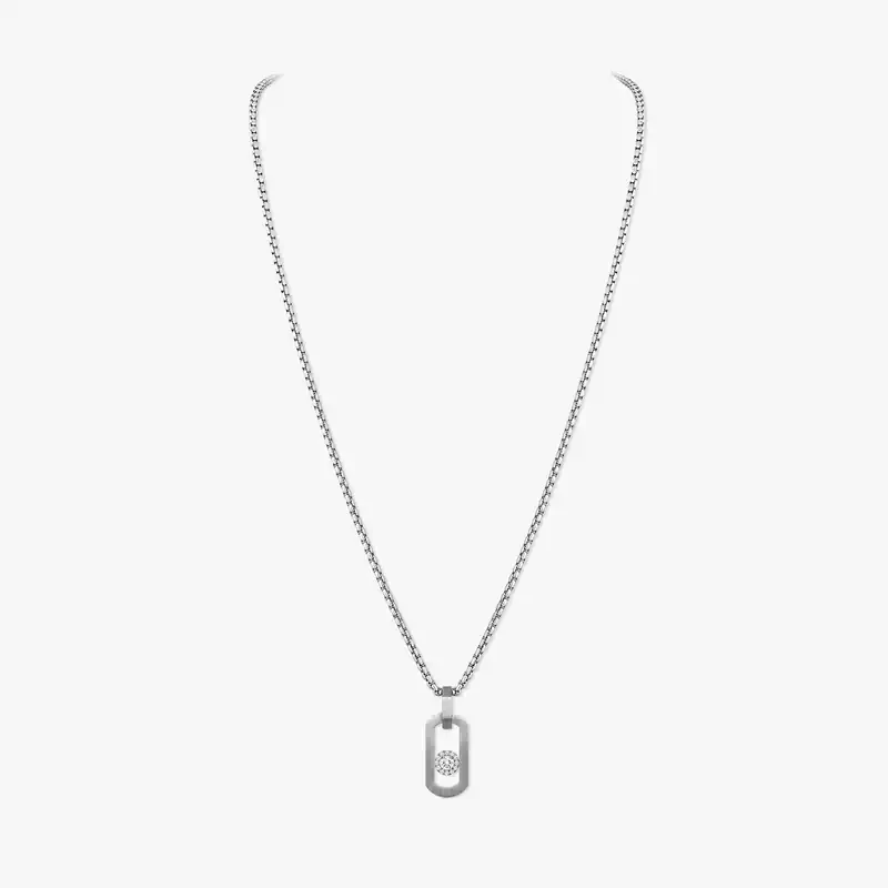 So Move Natural Titanium Pendant Natural Titanium For Him Diamond Necklace 13679-TN