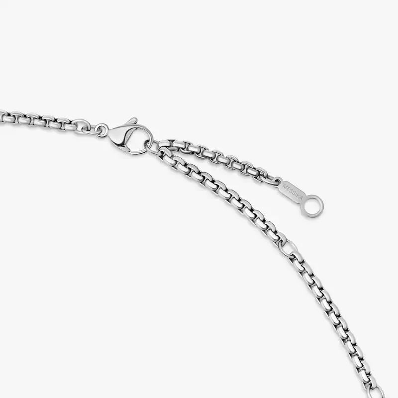 So Move Natural Titanium Pavé Pendant Natural Titanium For Him Diamond Necklace 13680-TN