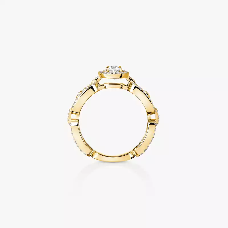 Bague Femme Or Jaune Diamant Solitaire Move Link 0,30ct 13747-YG