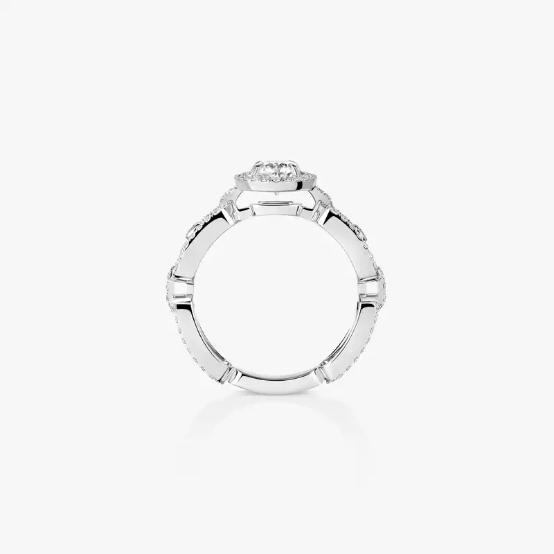 Move Link Solitaire 0.50ct White Gold For Her Diamond Ring 13748-WG