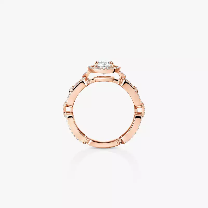 Bague Femme Or Rose Diamant Solitaire Move Link 0,70ct 13749-PG