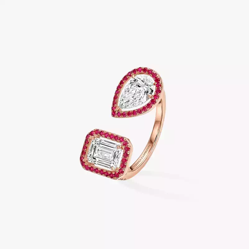 Bague rubis toi & moi My Twin